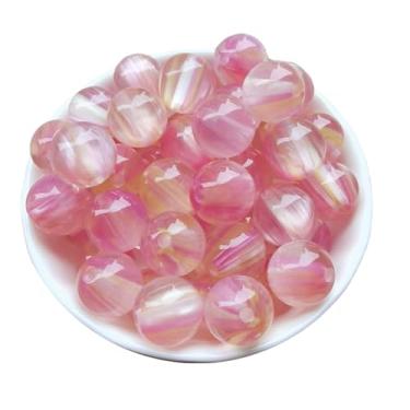 Imagem de Xeahung 100 peças de contas de cristal acrílicas coloridas redondas de 12 mm suprimentos de artesanato berloques para fazer joias pulseiras colar adultos miçangas projetos de artesanato DIY presentes