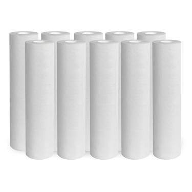 Imagem de 10 Refil Filtro Caixa D'água Cavalete Pp Liso 9 3/4 20 Micra Branco