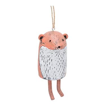 Imagem de YOUTHINK Sinos de de Animais Feitos à Mão, Decoração Rústica Ao Ar Livre para Jardins de Quintal, Escultura Encantadora Resistente às Intempéries Com Designs de Animais Exclusivos (Marmota B)