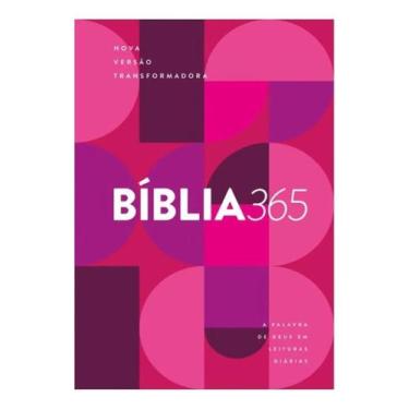 Imagem de Bíblia 365 NVT - Capa Roxa Feminina - Nova Versão Transformadora - MUN