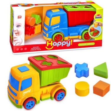 Imagem de Caminhão de Brinquedo Educativo com Blocos de Encaixar Usual - Usual B