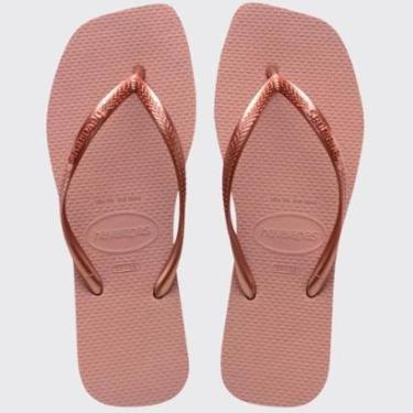 Imagem de Chinelo Feminino de Dedo Casual Havaianas Slim Square 4148501-Feminino