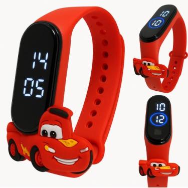 Imagem de Relógio Led Digital Relâmpago Mcqueen Prova D'água Infantil - Perfeiçã