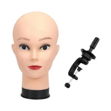 Imagem de Suporte De Cabeça De Manequim Careca Para Bonés, Perucas, Cílios, Joia