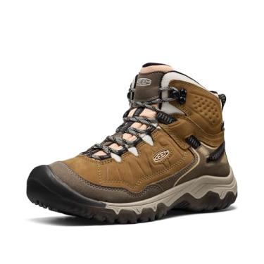 Imagem de KEEN Bota feminina Targhee 4 de altura média, durável, confortável, impermeável, coiote/pêssego, 39