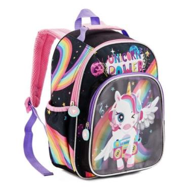Imagem de Mochila Creche Infantil Unicornio - Denlex