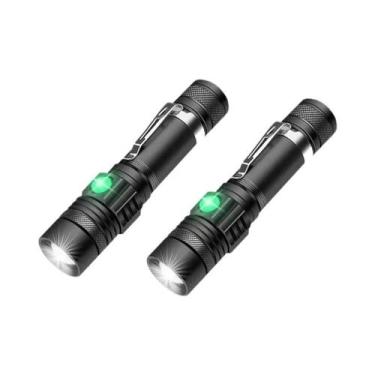 Imagem de Lanterna Tática LED Ultra Brilhante Recarregável Em Liga De Alumínio C