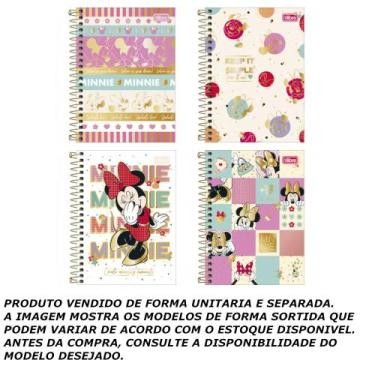 Imagem de Caderneta espiral 1/8 80f minnie - tilibra