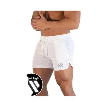 Imagem de Bermudas De Verão Refletivas Para Homens, Roupas De Fitness Para Corri
