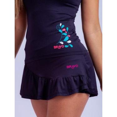 Imagem de Short Saia Dry Cool Babado Preto - Bravo, M