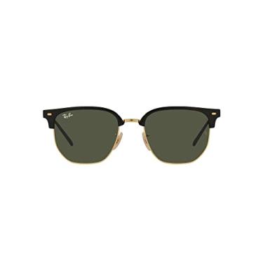 Imagem de Óculos de Sol Ray-Ban New Clubmaster 0RB4416 601/31 Tam 51 / Preto/Ouro - Lentes Verde