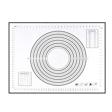Imagem de Tapete de Silicone para Assar Churrasco com Design Escala Clara Lavável Rotativo Reutilizável Uso Diário em Assados e Ch