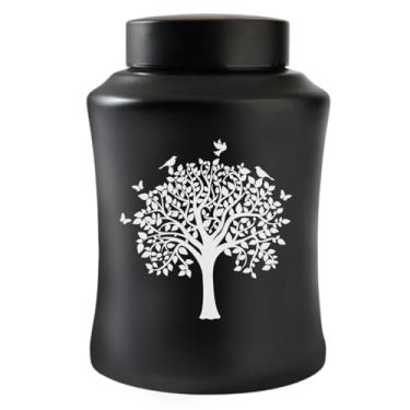 Imagem de Urnas para cinzas urnas decorativas para adultos árvore da vida humana e memória amorosa urnas grandes urnas decorativas de cremação para cinzas humanas urnas funerárias para cinzas humanas femininas