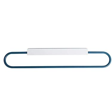 Imagem de 3FLQOOPP Toalheiro montado na parede prateleiras de banheiro acessórios de banheiro suporte de toalha suporte de toalha sem perfurador toalheiro barra de toalha/D/52,5 cm (B 52,5 cm)