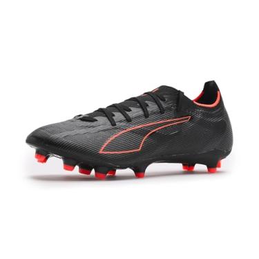Imagem de Puma Tênis masculino Ultra 6 Match Firme, chuteiras artificiais de futebol, Preto/vermelho, 43