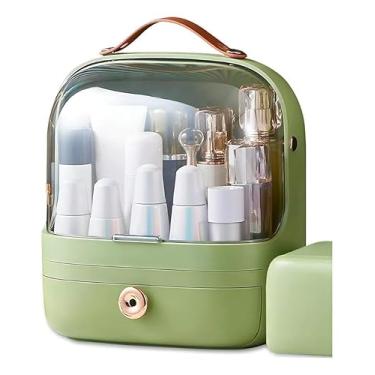 Imagem de Caixa de acrílico para guardar cosméticos (Verde-claro)