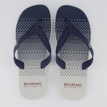 Imagem de Chinelo Cartago Atlanta II Cinza e Azul, 40