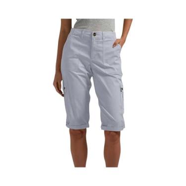 Imagem de Shorts Cargo Femininos Slim Retos Para Primavera E Verão, Moda Casual 