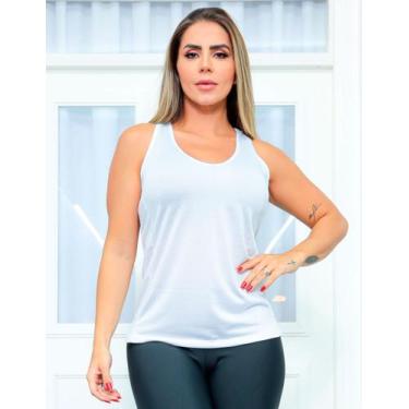 Imagem de Camiseta Regata Feminina Fitness de Academia em Dry Fit Seca Rápido  -