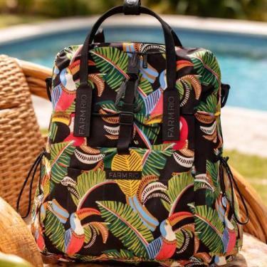 Imagem de Mochila Farm Etc Tucanos Com Folhagens E Banana - FARM Rio
