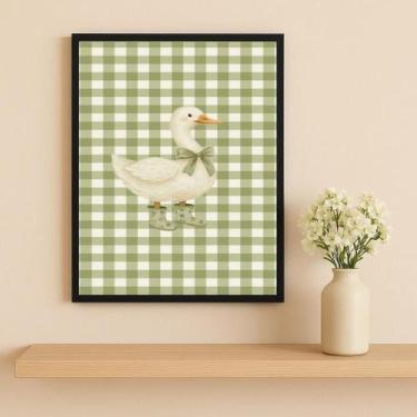 Imagem de Quadro Infantil Country Patinho 33X24Cm Mold Preta Vidro - Quadros On-