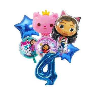 Imagem de Conjunto De Balões Gabby Dollhouse Para Meninas, Decoração De Festa De