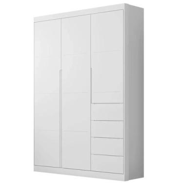 Imagem de Guarda Roupa Infantil 3 Portas e 4 Gavetas Eloá Branco - Phoenix - Pho