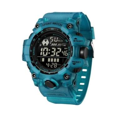 Imagem de Relógio Esportivo Masculino Militar À Prova D'água Com LED SANDA 6229 
