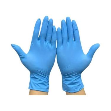 Imagem de Luvas De Nitrilo Impermeáveis E Duráveis, 100 Unidades, Descartáveis P