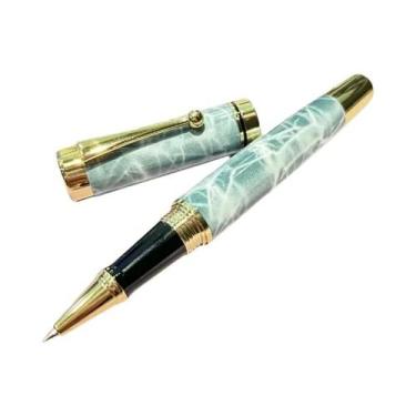 Imagem de Caneta-tinteiro De Metal De Luxo Com Tampa Ergonômica De Torção, Ponta