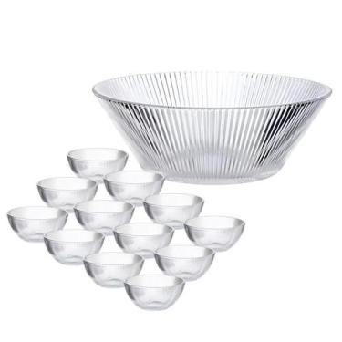 Imagem de Centro De Mesa De Vidro Com 12 Potes De Sobremesa Tigela - CLICK HOUSE