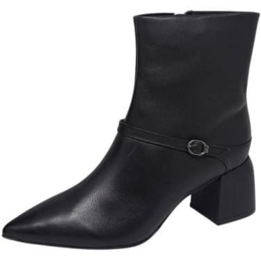 Imagem de Bota Feminina Bottero Cano Curto de Couro 362105 Preto (Preto, BR, Adulto, Numérico, 33)
