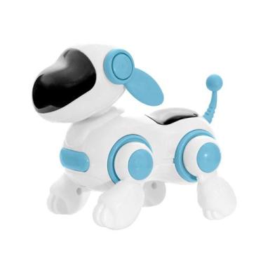 Imagem de Brinquedo Cachorro Robô Face Digital Azul- Art Brink