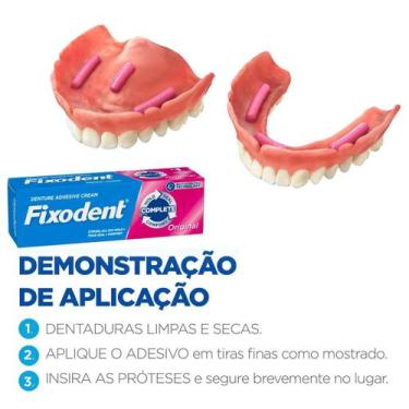 Imagem de Creme Fixador de Dentadura Fixodent Original com 68g