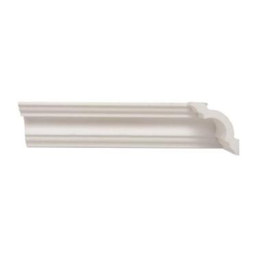 Imagem de Kit com 5 Barras Rodateto de Poliestireno 3CMX30MM Liso 10m Branco Rip