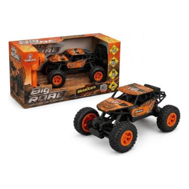 Imagem de Carrinho de Controle Remoto Big Road Metálico Recarregável - Polibrinq