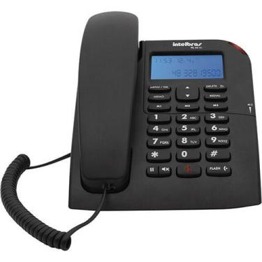 Imagem de Telefone com Fio Intelbras TC60ID Preto com Identificador - 326429, Pr