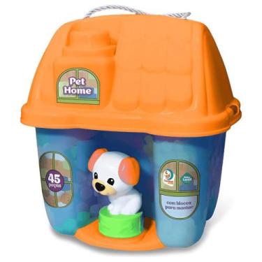 Imagem de Pet Home com Blocos Azul - Baby Land - Cardoso Toys