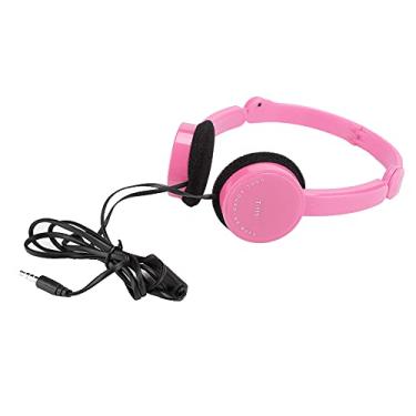 Imagem de Fone de ouvido, fone de ouvido infantil dobrável para smartphone(Cor de rosa)