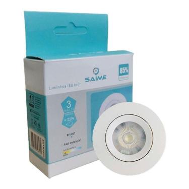 Imagem de Luminaria LED SPOT MR11 redondo 3W 3000K | Lâmpada