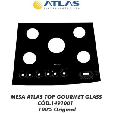 Imagem de Vidro Mesa Fogão Atlas Top Gourmet Glass 1491001 100%orig