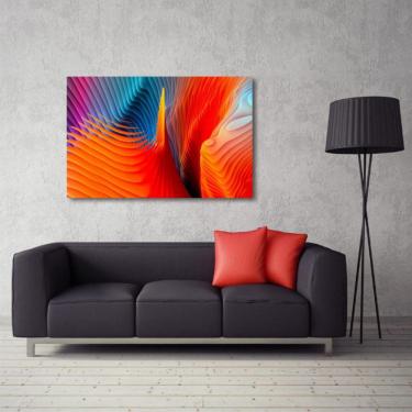 Imagem de Quadro Abstrato decorativo com Tela em Tecido.