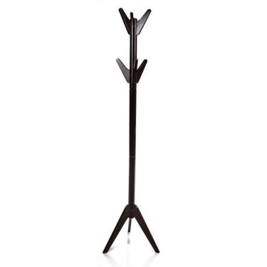 Imagem de Cabideiro De Piso Seis Pinos Mod Londom Tabaco Escuro