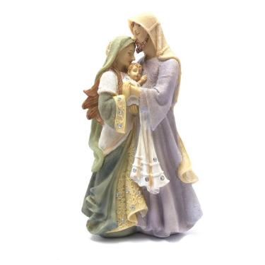 Imagem de Imagem Da Sagrada Família Com Strass Resina 20 Cm