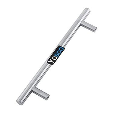 Imagem de Puxador de armário de cozinha, aço inoxidável T Bar porta armário gaveta puxador moderno armário guarda-roupa maçaneta ferragens para móveis cozinha casa sala banheiro