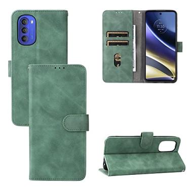 Imagem de YUNCHAO Caixa de telefone Para Motorola Moto G51 5G Fense Flip Leather Case de Couro Magnético capa para celular