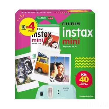 Imagem de Filme Instantâneo Fujifilm Instax Mini para 40 Fotos Colorido com Borda Branca - 705065388