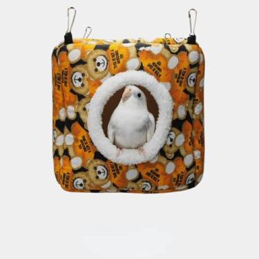 Imagem de Barn Eleven Ninho de pássaro quente de inverno, cama de rede para animais de estimação, periquito, calopsita e periquito, periquito, periquito, coopsita (pequeno)