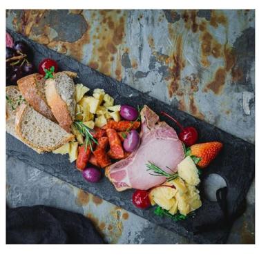 Imagem de Tabua em Pedra Ardosia para servir - Petisqueira 30 x 15 cm