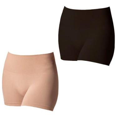 Imagem de Kit 2 Calcinha Boxer Redutora Selene Sem Costura Feminina